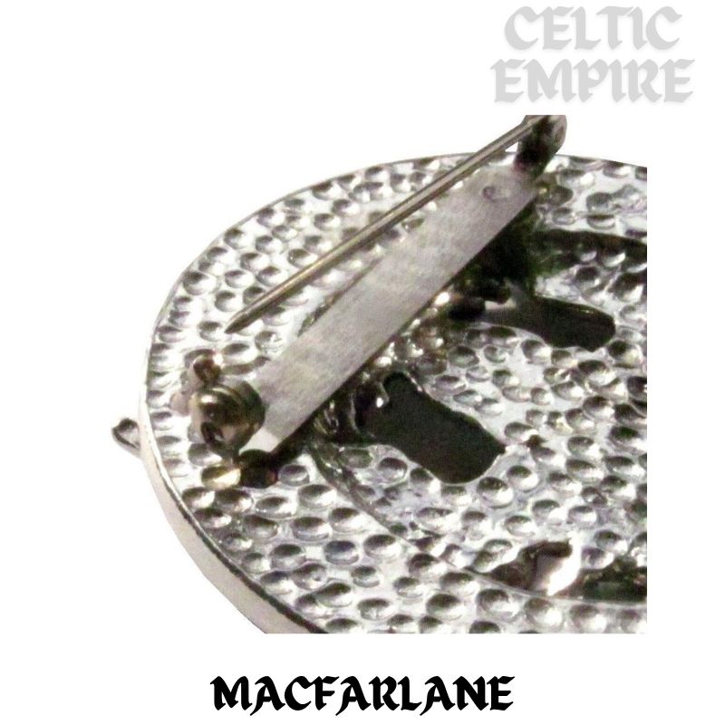 MacFarlane Family Clan Crest Scottish Cap Badge