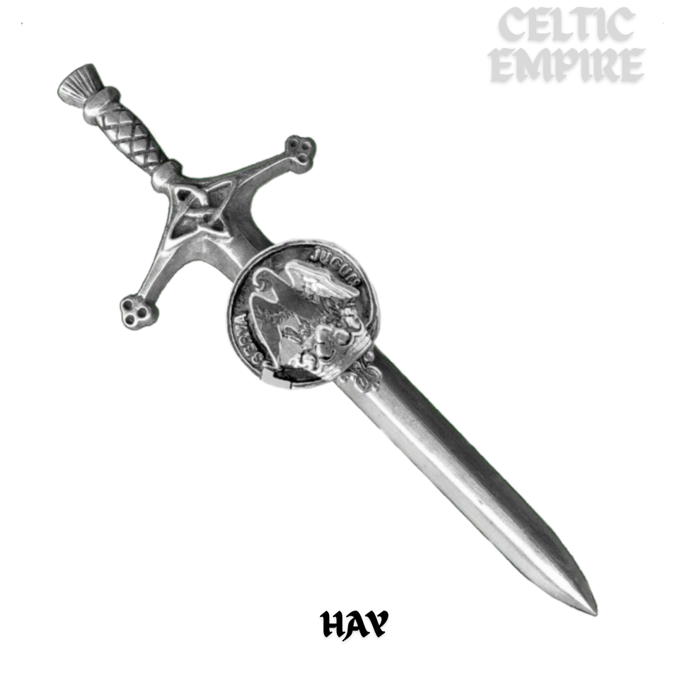 Hay Family Clan Crest Kilt Pin, Scottish Pin