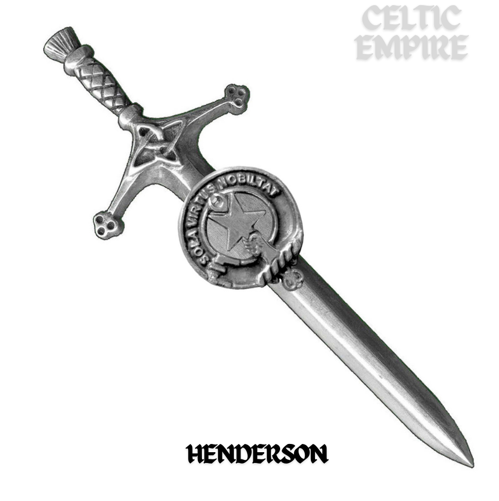 Henderson Family Clan Crest Kilt Pin, Scottish Pin