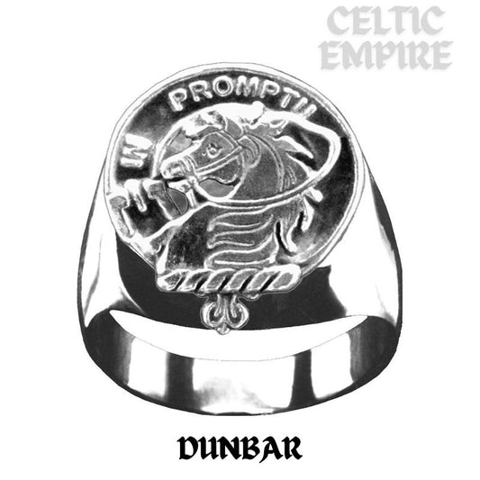 Dunbar Scottish Family Clan Crest Ring  ~  Sterling Silver and Karat Gold