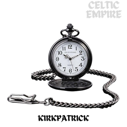 Kirkpatrick Scottish Family Clan Crest Pocket Watch