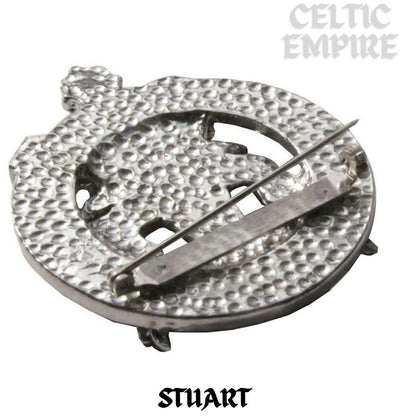 Stuart Family Clan Crest Scottish Cap Badge