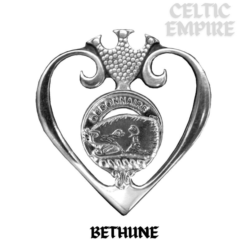 Bethune Family Clan Crest Luckenbooth Brooch or Pendant