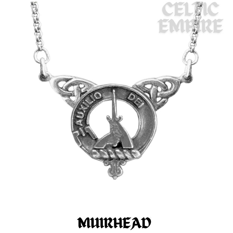 Muirhead Family Clan Crest Double Drop Pendant