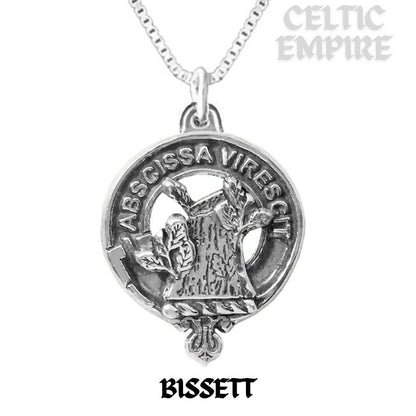 Bisset Family Clan Crest Scottish Pendant