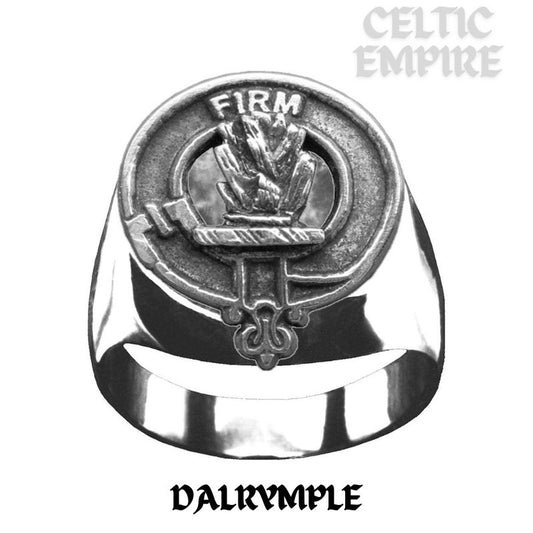 Dalrymple Scottish Family Clan Crest Ring  ~  Sterling Silver and Karat Gold