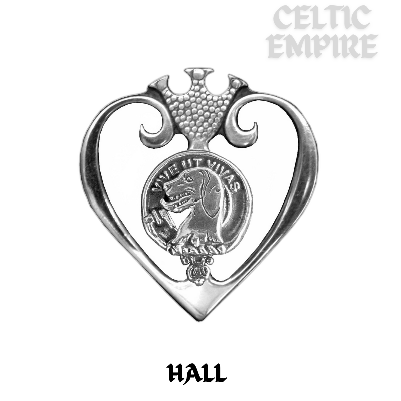 Hall Family Clan Crest Luckenbooth Brooch or Pendant