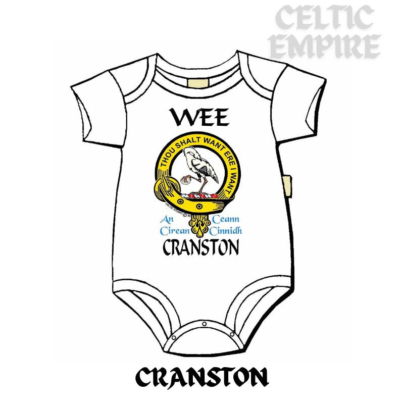 Cranston Scottish Family Clan Crest Baby Jumper