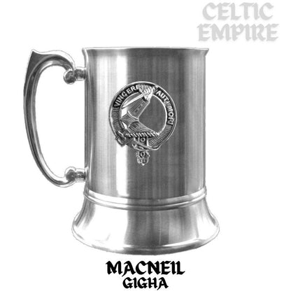 MacNeill Gigha & Colonsay Scottish Family Clan Crest Badge Tankard