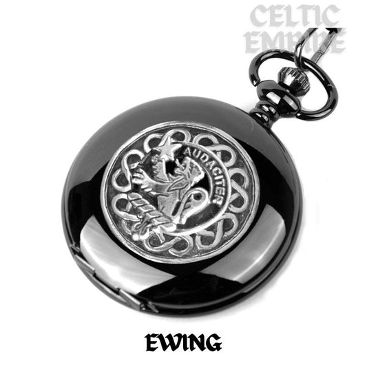 Ewing Scottish Family Clan Crest Pocket Watch