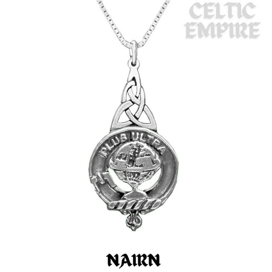Nairn Family Clan Crest Interlace Drop Pendant