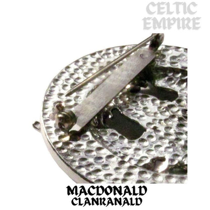 MacDonald Family Clanranald Family Clan Crest Scottish Cap Badge