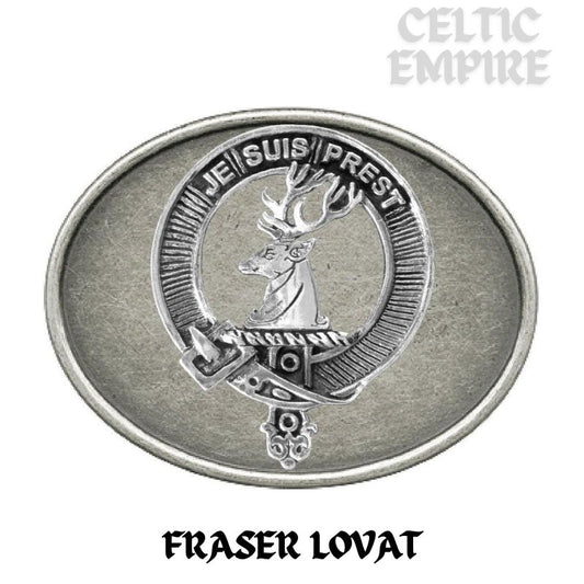 Fraser  Lovat Family Clan Crest Regular Buckle