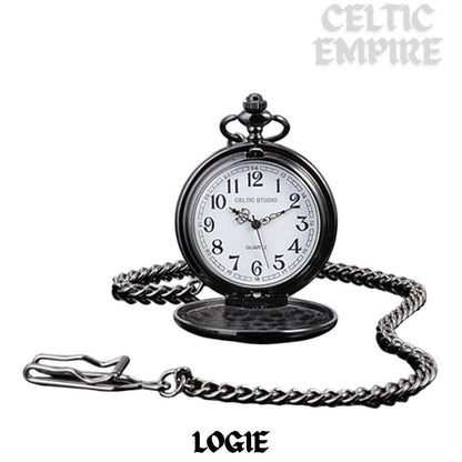 Logie Scottish Family Clan Crest Pocket Watch