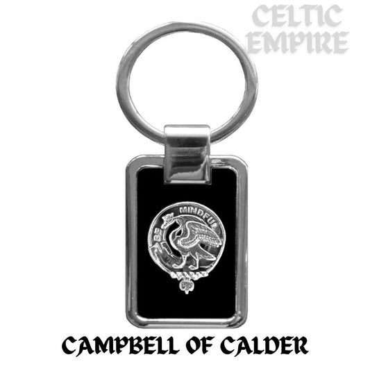 Campbell Calder Family Clan Black Stainless Key Ring