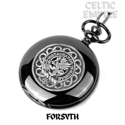 Forsythe Scottish Family Clan Crest Pocket Watch