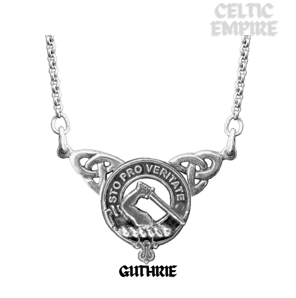 Guthrie Family Clan Crest Double Drop Pendant