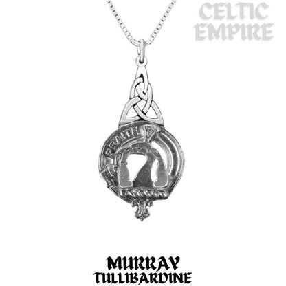Murray Tullibardine Family Clan Crest Interlace Drop Pendant