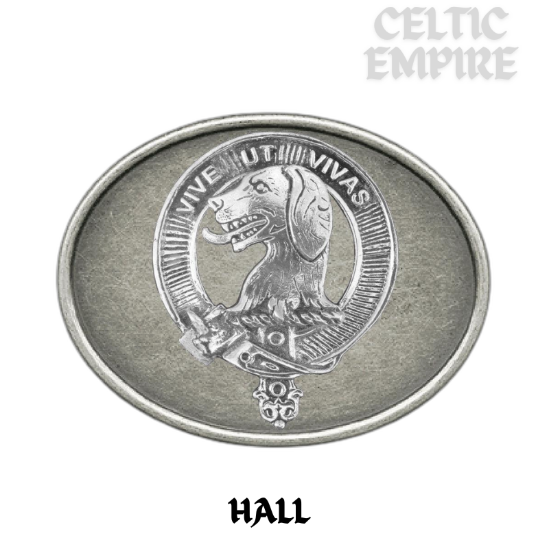 Hall Family Clan Crest Regular Buckle