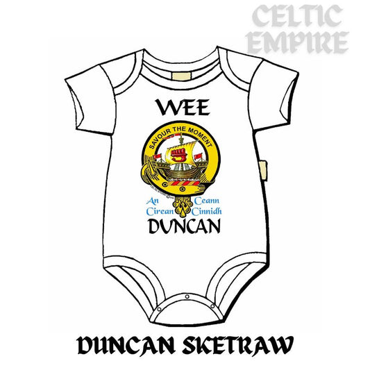Duncan Sketraw Scottish Family Clan Crest Baby Jumper