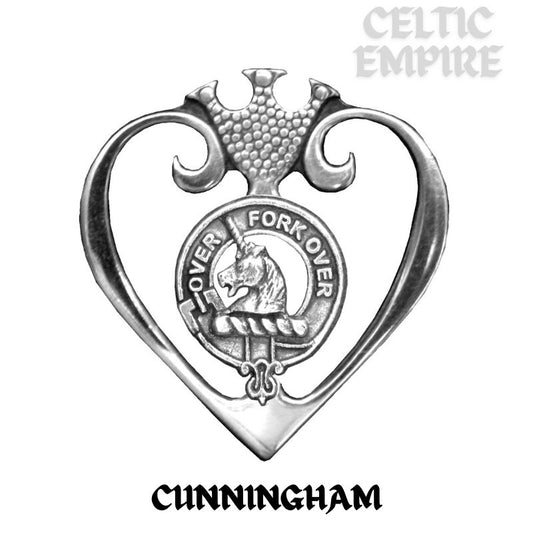 Cunningham Family Clan Crest Luckenbooth Brooch or Pendant
