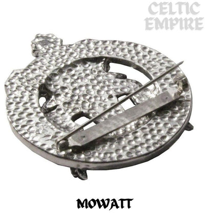 Mowatt Family Clan Crest Scottish Cap Badge