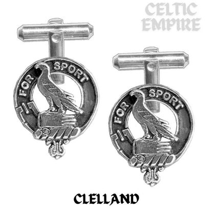 Clelland Scottish Family Clan Crest Cufflinks