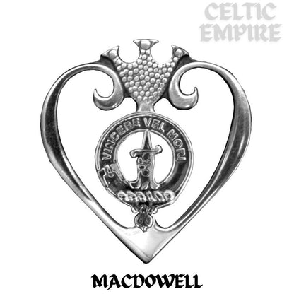 MacDowall Family Clan Crest Luckenbooth Brooch or Pendant