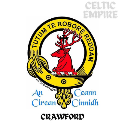 Crawford Scottish Family Clan Embroidered Crest