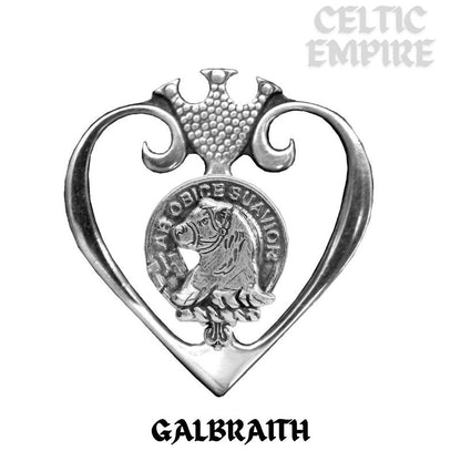 Galbraith Family Clan Crest Luckenbooth Brooch or Pendant