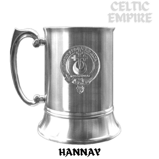 Hannay Scottish Family Clan Crest Badge Tankard