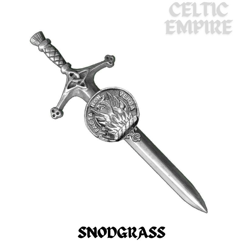 Snodgrass Family Clan Crest Kilt Pin, Scottish Pin