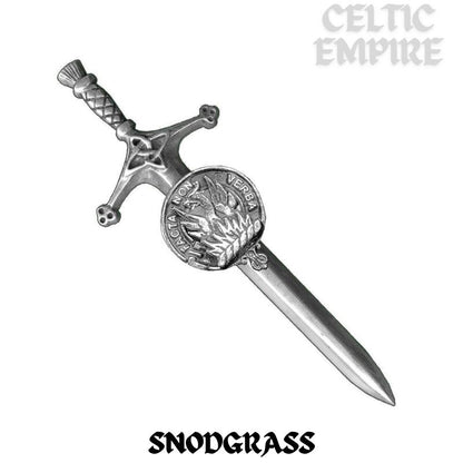 Snodgrass Family Clan Crest Kilt Pin, Scottish Pin