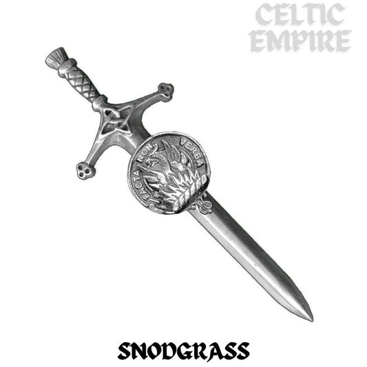 Snodgrass Family Clan Crest Kilt Pin, Scottish Pin