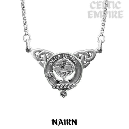 Nairn Family Clan Crest Double Drop Pendant