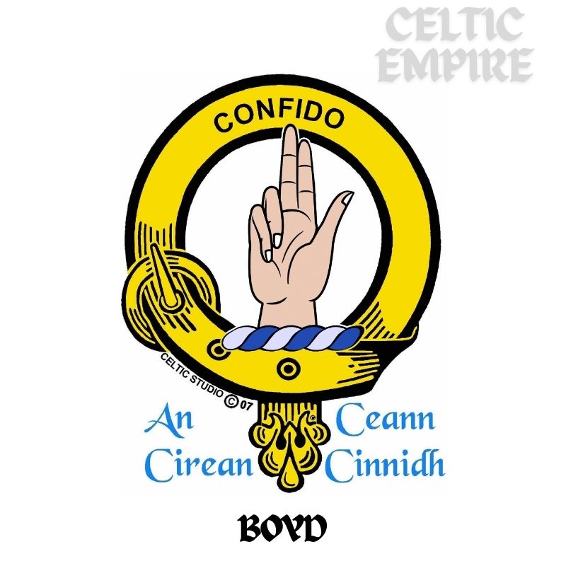 Boyd Scottish Family Clan Embroidered Crest