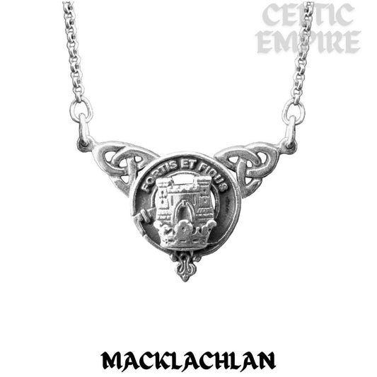MacLachlan Family Clan Crest Double Drop Pendant