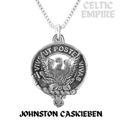 Johnston Caskieben Family Clan Crest Scottish Pendant