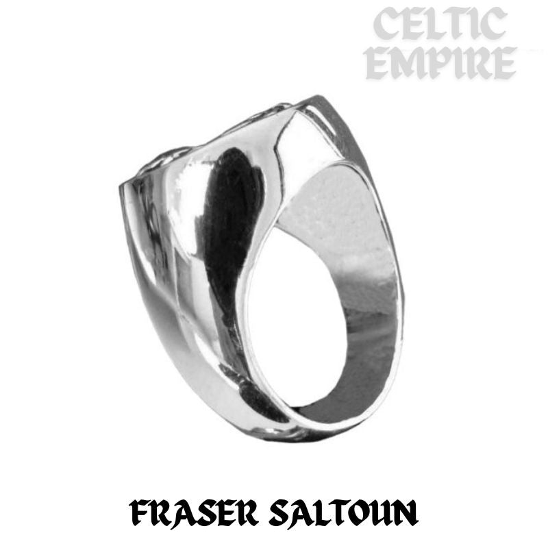 Fraser Saltoun Scottish Family Clan Crest Ring ~  Sterling Silver and Karat Gold