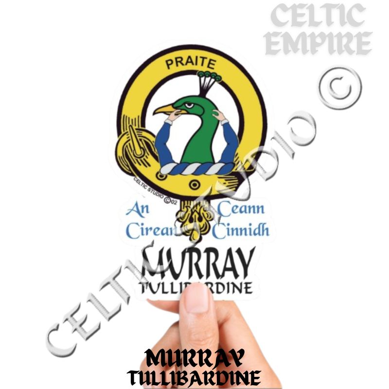 Murray (Tullibardine) Family Clan Crest Decal | Custom Scottish Heritage Car & Laptop Stickers