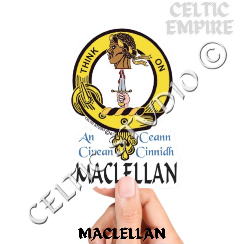 Maclellan Family Clan Crest Decal | Custom Scottish Heritage Car & Laptop Stickers