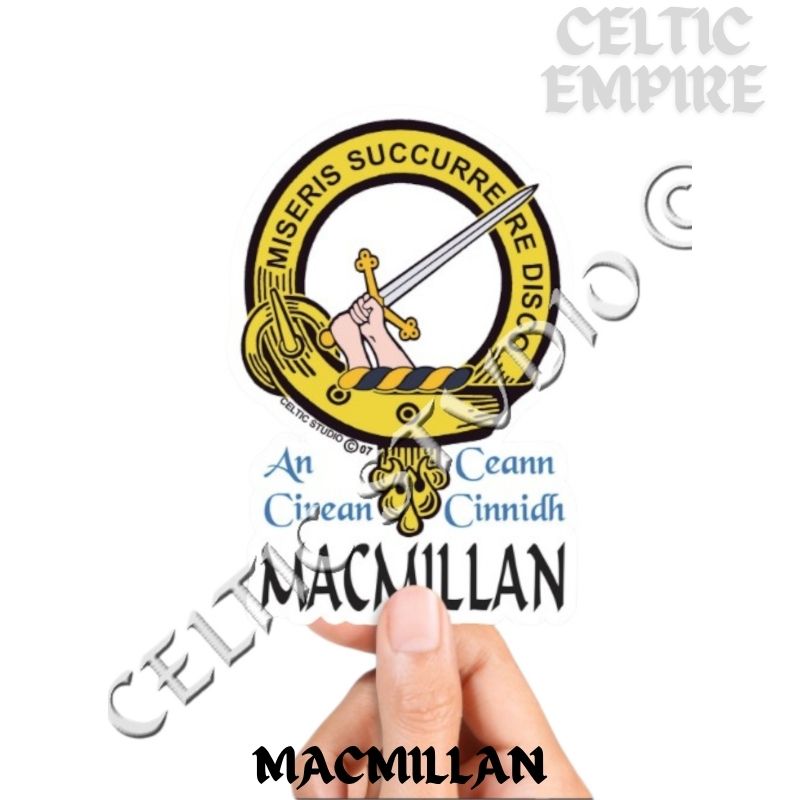 Macmillan Family Clan Crest Decal | Custom Scottish Heritage Car & Laptop Stickers