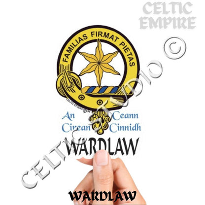 Wardlaw Family Clan Crest Decal | Custom Scottish Heritage Car & Laptop Stickers