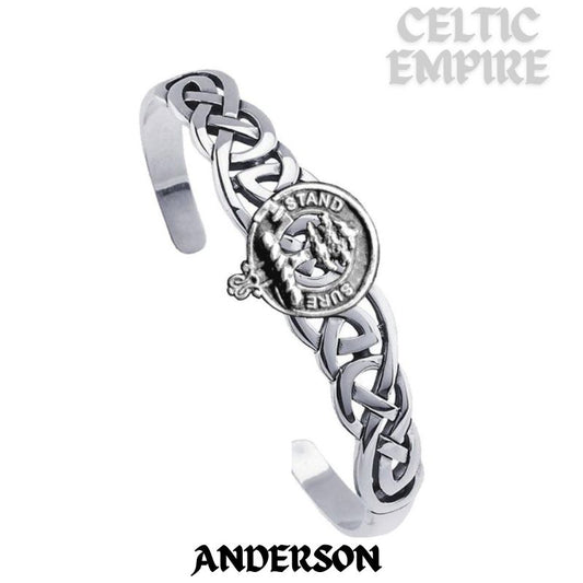 Anderson Family Clan Crest Celtic Cuff Bracelet