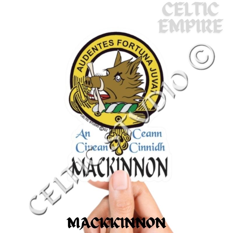 Mackinnon Family Clan Crest Decal | Custom Scottish Heritage Car & Laptop Stickers