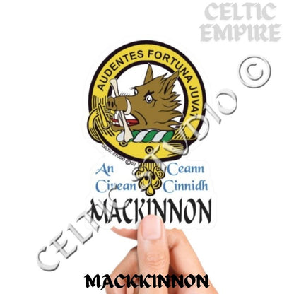 Mackinnon Family Clan Crest Decal | Custom Scottish Heritage Car & Laptop Stickers