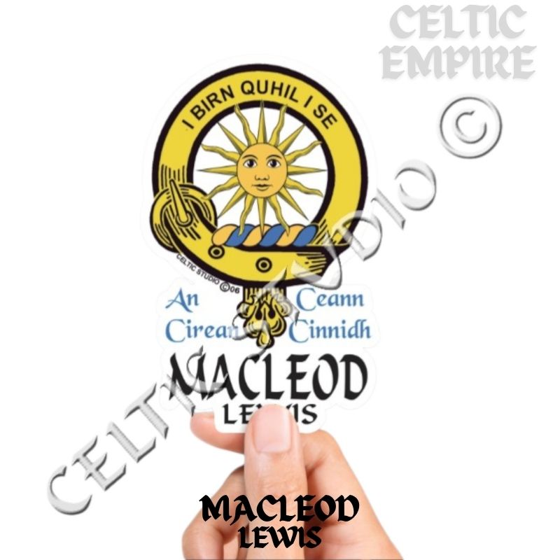 Macleod (Lewis) Family Clan Crest Decal | Custom Scottish Heritage Car & Laptop Stickers