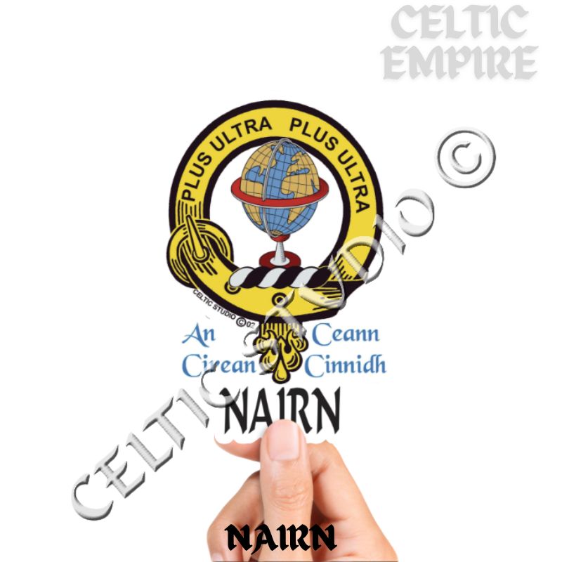 Nairn Clan Crest Decal | Custom Scottish Heritage Car & Laptop Stickers