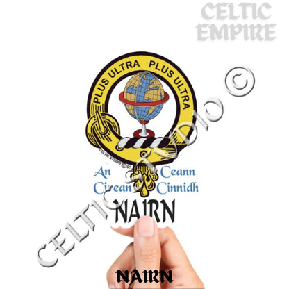 Nairn Clan Crest Decal | Custom Scottish Heritage Car & Laptop Stickers