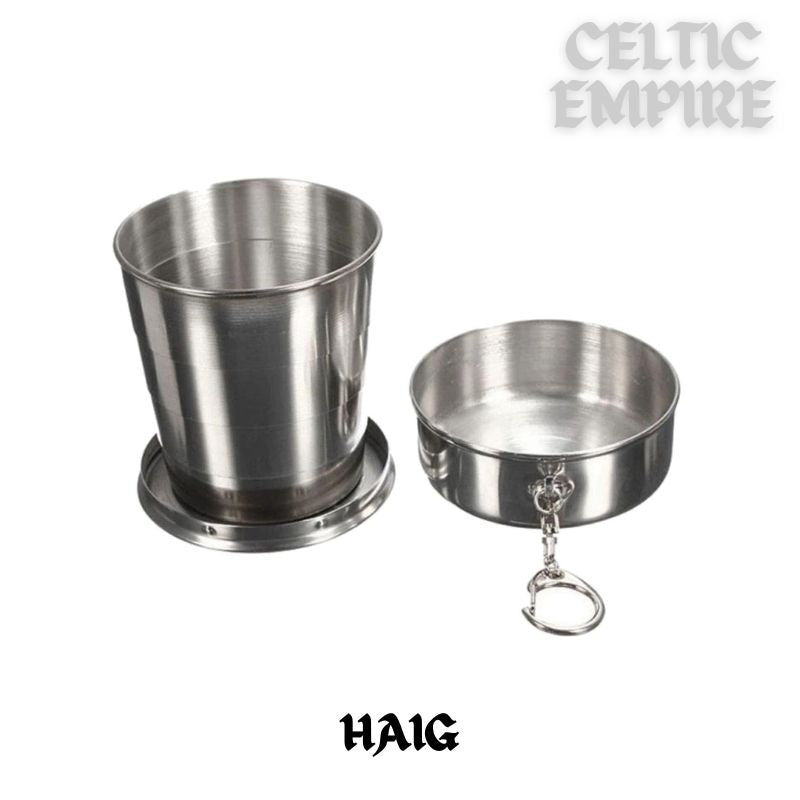 Haig Scottish Family Clan Crest Folding Cup Key Chain